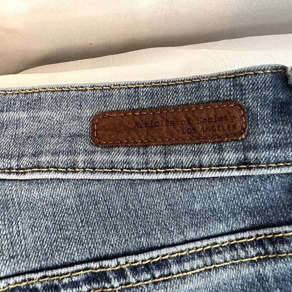 Articles of Society Carly Skinny‎ Crop Med Wash Jean Women's Size 25 - Picture 7 of 11